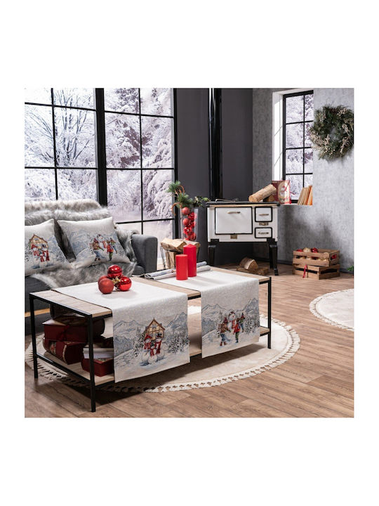 Ornament de Crăciun Față de masă Cărpă Material textil M45xL140cm 1buc