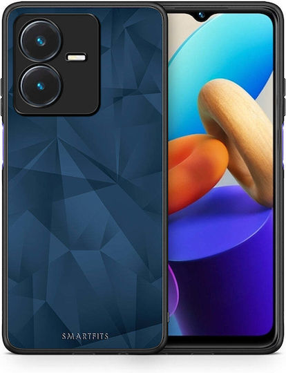 Smartfits Geometric Blue Abstract Back Cover Μπλε (Vivo Y22)