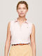 Tommy Γυναικεία Polo Μπλούζα Αμάνικη Whimsy Pink