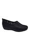 Ανατομικά Γυναικεία Slip-On Δερμάτινα Μαύρα