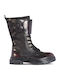 Leather Women's Ankle Boots Black