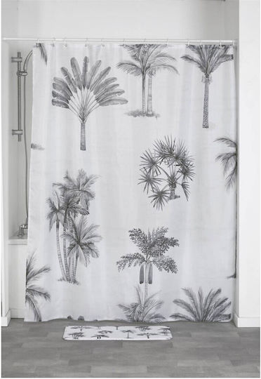 Atmosphera Arizona Dream Κουρτίνα Μπάνιου Υφασμάτινη 180x200cm Γκρι