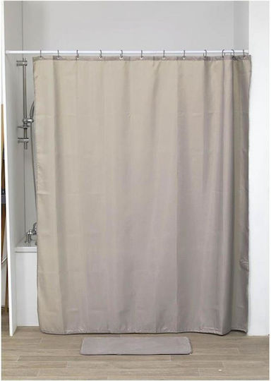 Atmosphera Shower Curtain Fabric 180x200cm Coffee