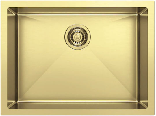 Karag Ένθετος Νεροχύτης Inox Brushed Μ60xΠ45cm Χρυσός