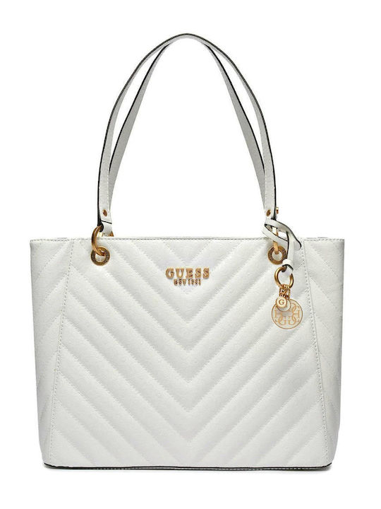 Guess Noel Women's Bag Shopper Shoulder White