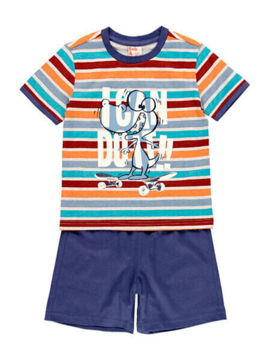 Boboli Kinder Schlafanzug Sommerlich Baumwoll Striped