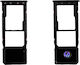 Sim-Kartenhalterung Schwarz für SAMSUNG A50 2019