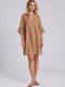 Pink Label Women's Mini Caftan Beachwear Orange