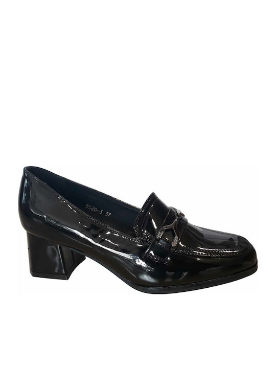 Pumps mit flachem Absatz Schwarz