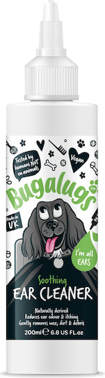 Bugalugs Bugalugs Ear Care Soothing Cleaner Lichid pentru Curăţarea Urechilor Câine 200ml