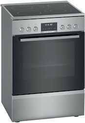 Bosch Freistehend mit Keramikkochfeldern Inox HKS79U250