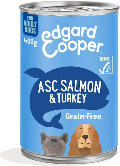 Edgar Cooper Nassfutter Hunde mit Lachs und Türkei 400gr