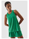 4F Women's Athletic Blouse Sleeveless Fast Drying Green