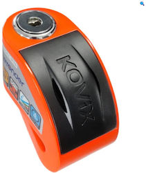 Kovix Motorcycle Disc Brake Lock with Alarm & 10mm Pin in Orange