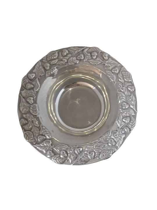 Etoile Salatieră Aluminiu Argintiu 33x33cm 1buc