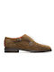 Perlamoda Men's Monk Shoes Brown