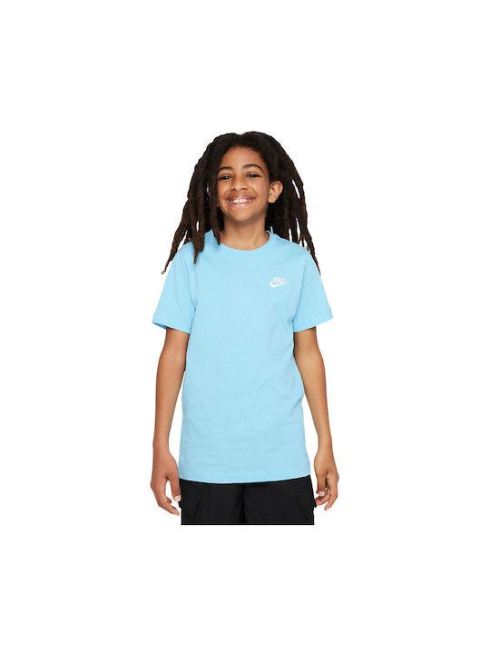 Nike Kids' T-shirt Light Blue Sportswear Tee