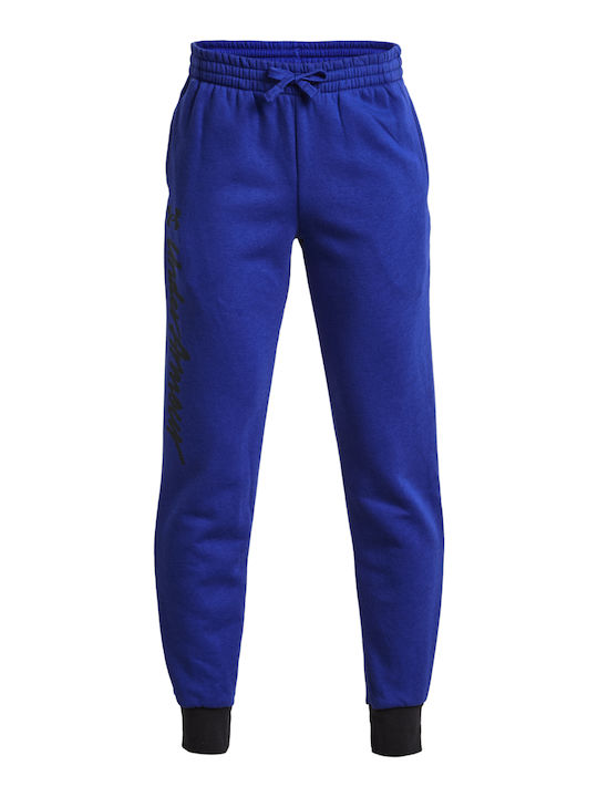 Under Armour Παιδικό Παντελόνι Φόρμας Μπλε Rival