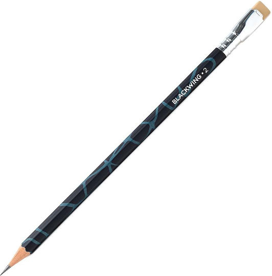 Blackwing Σετ 12 Μολύβια Σκληρά με Γόμα Μαύρα