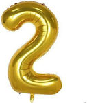 Balloon Jumbo Number 2 Gold 82cm