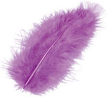 Craft Feathers Purple Set of 15pcs