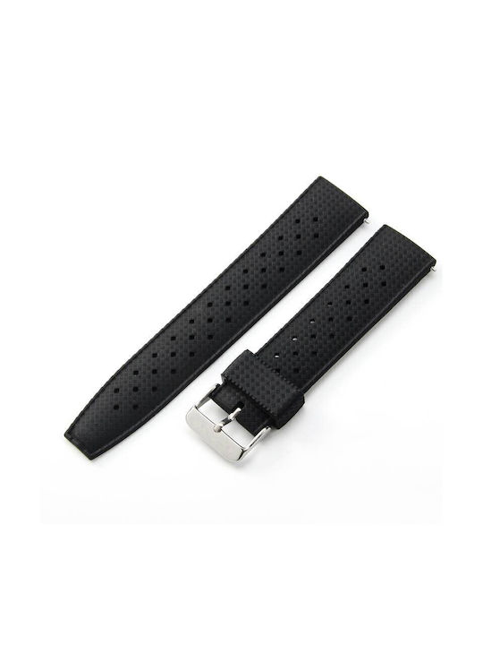 Rubber Strap Black 20mm