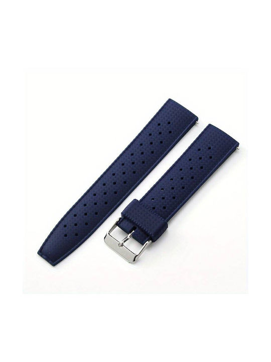 Rubber Strap Blue 22mm