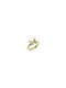 Guess Women's Gold Plated Steel Ring with Zircon