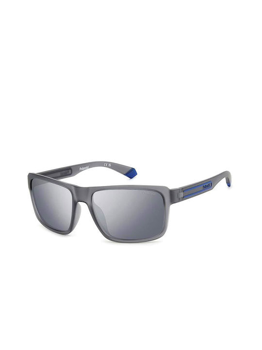 Polaroid Men's Sunglasses with Gray Plastic Fra...