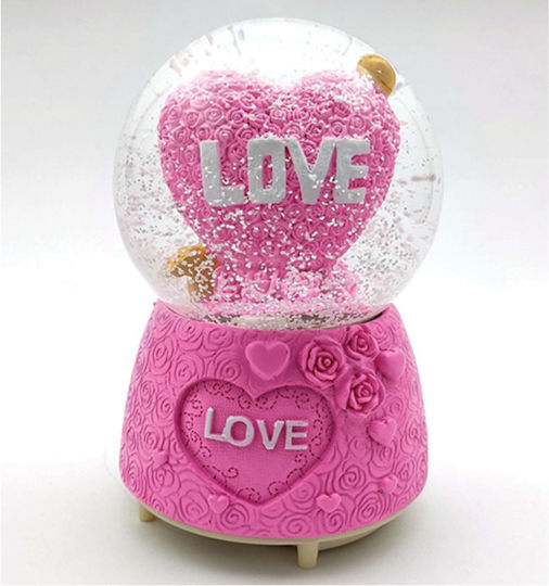 Bulgăre de zăpadă Inimă În Formă De Trandafir Cu Săgeată Love 1buc GET-PINK-82325-OEM Roz