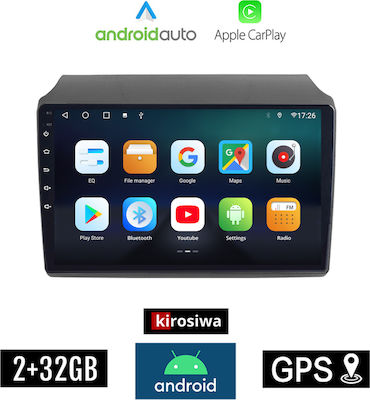 Kirosiwa Ηχοσύστημα Αυτοκινήτου για Fiat Ducato 2006-2014 (Bluetooth/USB/AUX/WiFi/GPS/Apple-Carplay/Android-Auto) με Οθόνη Αφής 9"