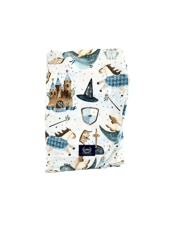 La Millou Prince Baby Sheet Crib Cotton Fitted Blue 140x70cm