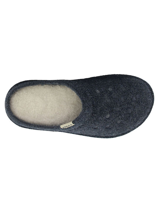 Crocs Classic Men's Slippers with Fur Gray