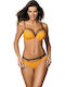 Set Bikini Push Up Polka Dot Gelb