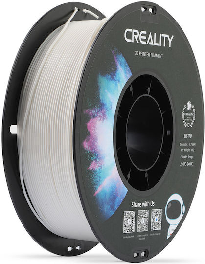 Creality3D TPU 3D Printer Filament 1.75mm White 1kg 1pcs Spool