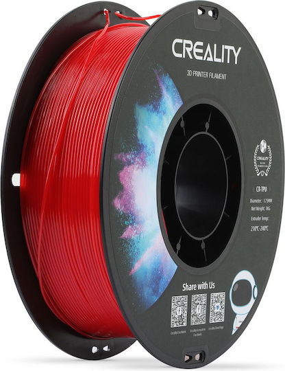 Creality3D TPU 3D Printer Filament 1.75mm Red 1kg 1pcs Spool