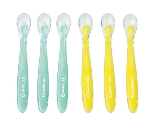 Badabulle Baby Set with Spoons made of Silicone 6pcs