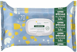 Klorane Baby Wipes 3x70pcs