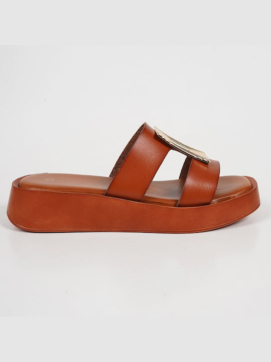 Piazza Shoes Flatforms Women's Sandals Brown