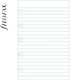 Filofax Carnet 32 Foi cu Pagini Albe Alb