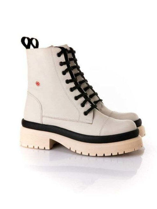 Robinson Leder Stiefeletten Damen Gray