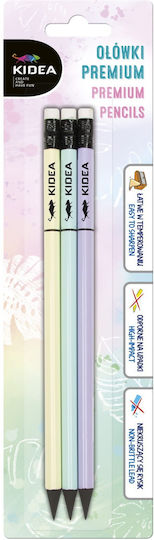 Derform Pencil HB Set with Eraser 3pcs