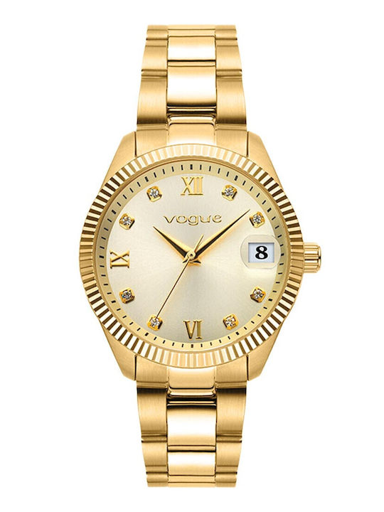 Vogue Womens Watch 31mm Battery With Gold Steel...