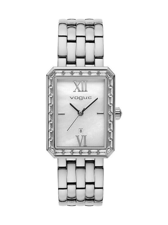 Vogue Damen Uhr mit Silber Metallarmband