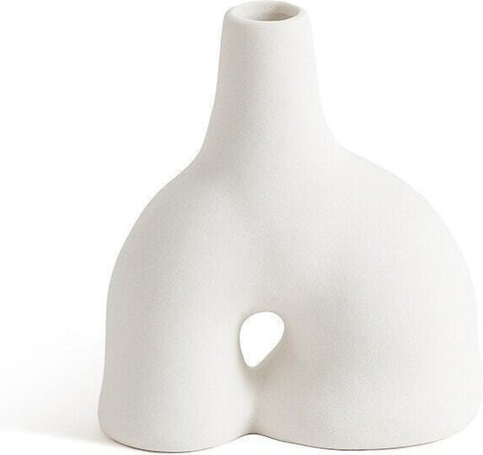La Redoute Interieurs Vază Decorativă Ceramică Alb 12.2x13cm 1buc