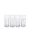 Set Pahare Pentru Apă Din Sticlă 480ml 4 Bucăți