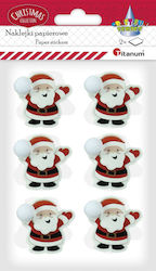 Titanum Christmas Stickers with Santa Claus Pattern 12 Pieces