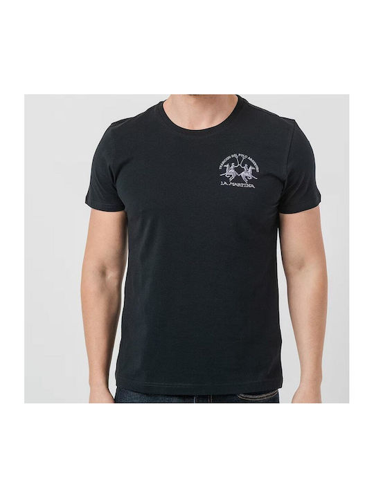 La Martina Men's Short Sleeve T-shirt BLACK