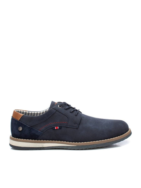 Xti Men's Synthetic Leather Casual Shoes Blue