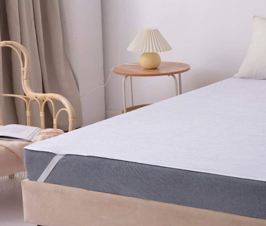 MayHome Protective Cover Double Waterproof with Elastic Bands White 140x200cm